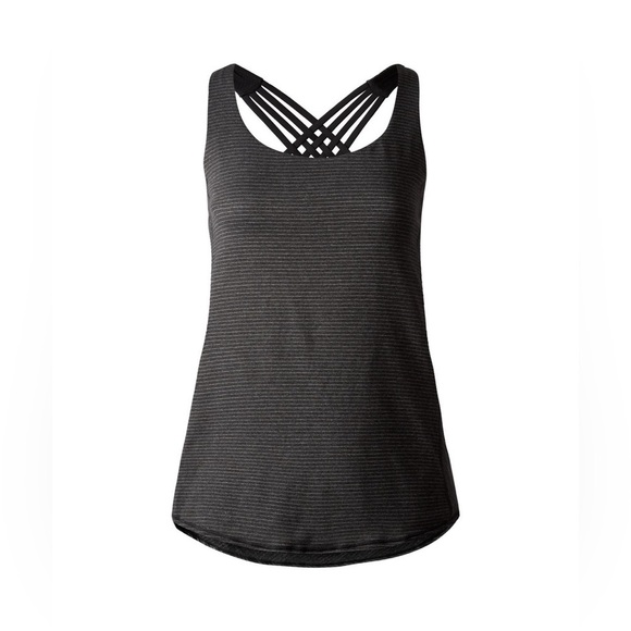 Lululemon Wild Tank Top Heathered Black / Grey Size 6 - Picture 3 of 15